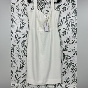 Dress the Population Women's Nicole Sleeveless Bodycon Midi Sheath‎ Dress Size L